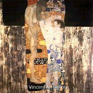 The Three Ages of Woman by Gustav  Klimt