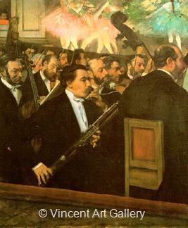 The Opera Orchestra by Edgar  Degas