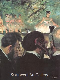 Orchestra Musicians by Edgar  Degas