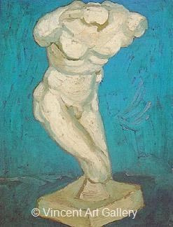 Plaster Statuette of a Male Torso by Vincent van Gogh