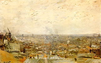 View of Paris from Montmartre by Vincent van Gogh