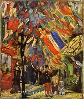 The Fourteenth of July Celebration in Paris by Vincent van Gogh