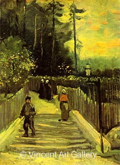 Sloping Path in Montmartre by Vincent van Gogh