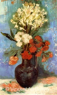 Vase with Carnations and other Flowers by Vincent van Gogh