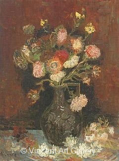 Vase with Aster and Phlox by Vincent van Gogh