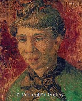 Portrait of a Woman (Madame Tanguy?) by Vincent van Gogh
