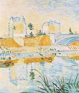 The Seine with the Pont de Clichy by Vincent van Gogh