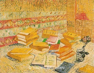 Still Life with French Novels and a Rose by Vincent van Gogh