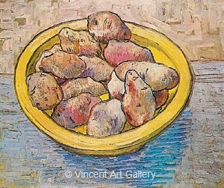 Still Life: Potatoes in a Yellow Dish by Vincent van Gogh