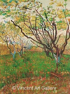 Orchard in Blossom by Vincent van Gogh