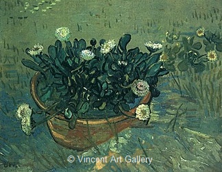 Still Life, Bowl with Daisies by Vincent van Gogh