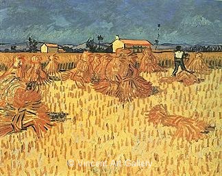 Harvest in the Provence by Vincent van Gogh