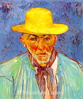 Portrait of Patience Escalier,Shepherd in Provence by Vincent van Gogh