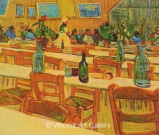 Interior of the Restaurant Carrel in Arles by Vincent van Gogh