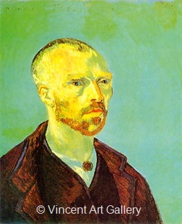 Self- Portrait (Dedicated to Paul Gauguin) by Vincent van Gogh