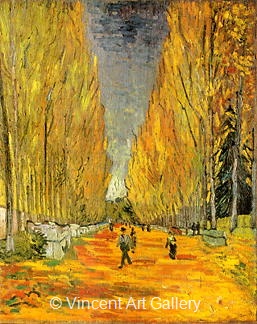 Les Alyscamps by Vincent van Gogh
