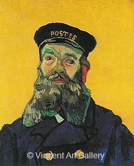 Portrait of the Postman Joseph Roulin by Vincent van Gogh