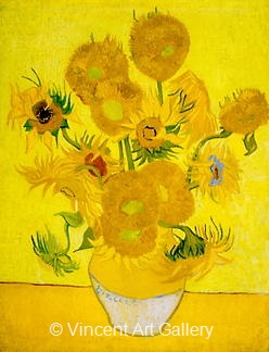 Still Life: Vase with Fourteen Sunflowers by Vincent van Gogh