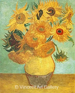 Still Life: Vase with Twelve Sunflowers by Vincent van Gogh