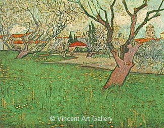 View of Arles with Trees in Blossom by Vincent van Gogh
