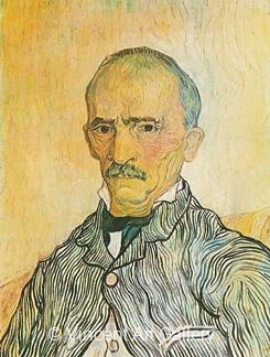 Portrait of Trabuc, an Attendant at Saint-Paul Hospital by Vincent van Gogh