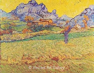 A Meadow in the Mountains with View on Mont Gaussier by Vincent van Gogh