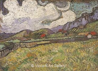 Wheat Field Behind Saint-Paul Hospital by Vincent van Gogh