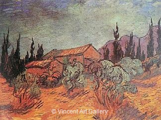 Wooden Sheds by Vincent van Gogh