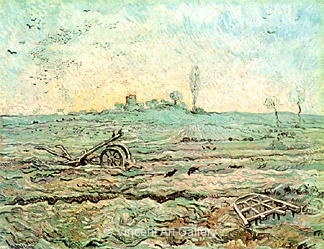 The Plough and the Harrow (after Millet) by Vincent van Gogh