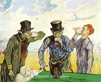 The Drinkers ( after Daumier) by Vincent van Gogh