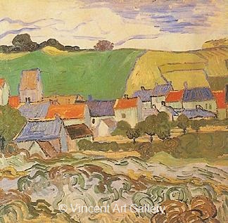 View of Auvers by Vincent van Gogh