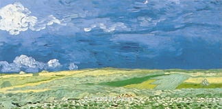 Wheat Field under Clouded Sky by Vincent van Gogh