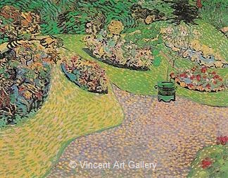 Garden in Auvers by Vincent van Gogh