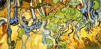 Tree Roots and Trunks by Vincent van Gogh