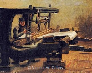 Weaver Facing Right by Vincent van Gogh