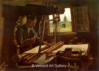 Weaver near an open Window by Vincent van Gogh