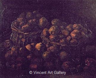 Still Life with Two Baskets of Potatoes by Vincent van Gogh