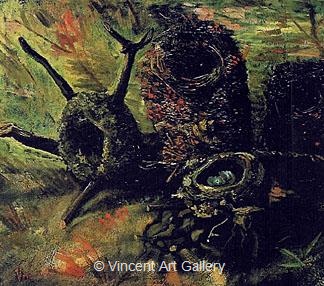 Still Life with Five Birds' Nests by Vincent van Gogh